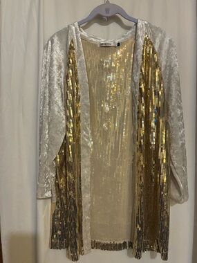 Origami Sequins Cardigan